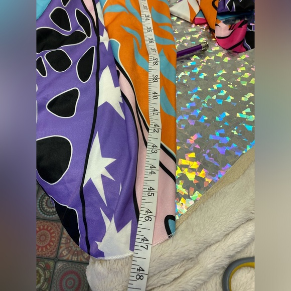 Maximalist Y2K Vibe Charlotte Russe Tube Top Maxi Dress Colorful Kaftan & Belt! - Picture 14 of 16